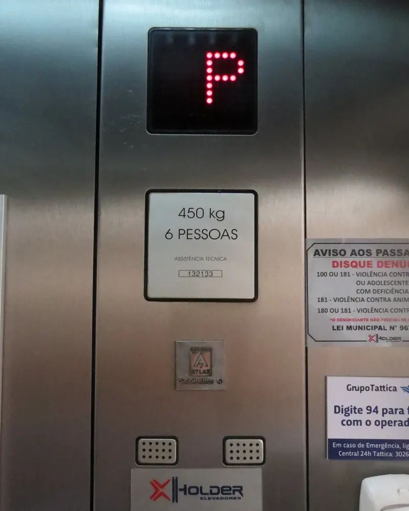 Indicador de cabina antigo